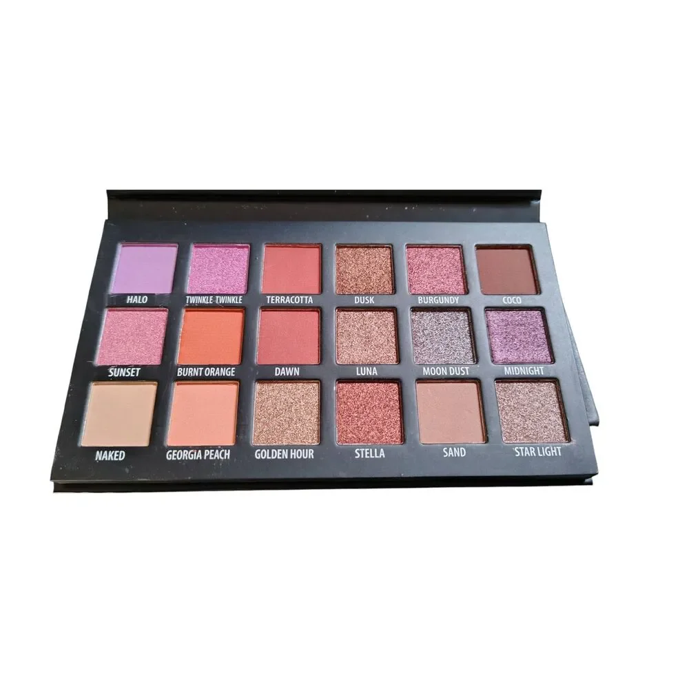 KAB Cosmetics Day + Night Eyeshadow Palette New In Box Warm Neutral Glam Makeup